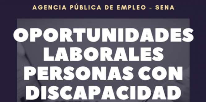 Convocatoria de empleo para personas con discapacidad