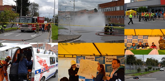 Consejo Local de Gestión del Riesgo de Puente Aranda realizó 1er Simulacro de Evacuación por Emergencias relacionadas con gas natural