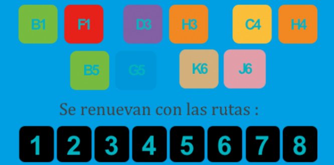 Desde el 17 de Junio, las rutas fáciles cambian para atender mejor la demanda en las horas pico: serán más cortas, rápidas y frecuentes