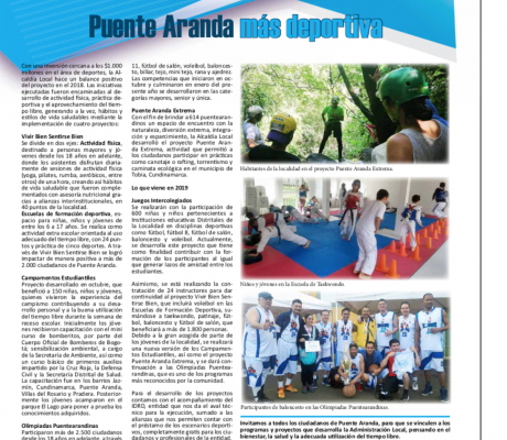 Periódico institucional de la Localidad de Puente Aranda