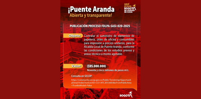 PUBLICACIÓN PROCESO FDLPA-SASI-020-2025 PUBLICACIÓN PROCESO FDLPA-SASI-020-2025
