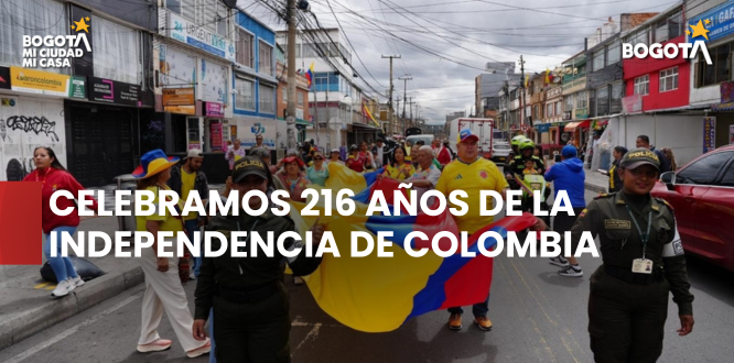 Puente Aranda conmemoró los 216 años de la Independencia de Colombia junto a la comunidad y la Policía Nacional