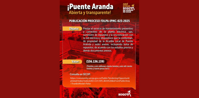 PUBLICACIÓN PROCESO FDLPA-IPMC-023-2025
