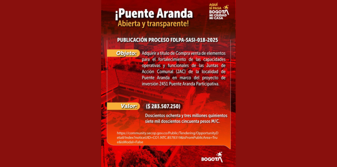 PUBLICACIÓN PROCESO FDLPA-SASI-018-2025