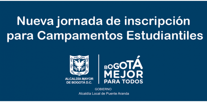 Nueva jornada de inscripción para Campamentos Estudiantiles