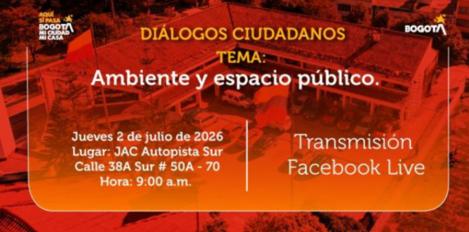 Ambiente y espacio público, temas centrales del próximo Diálogo Ciudadano en Puente Aranda