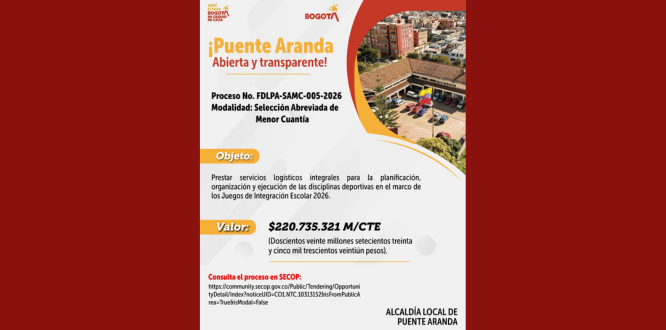 proceso No. FDLPA-SAMC-005-2026 Modalidad: Selección Abreviada de Menor Cuantía. proceso No. FDLPA-SAMC-005-2026 Modalidad: Selección Abreviada de Menor Cuantía.