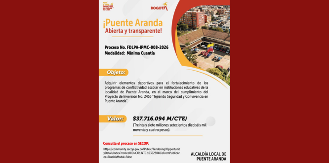 Proceso No. FDLPA-IPMC-008-2026 Modalidad: Mínima Cuantía.