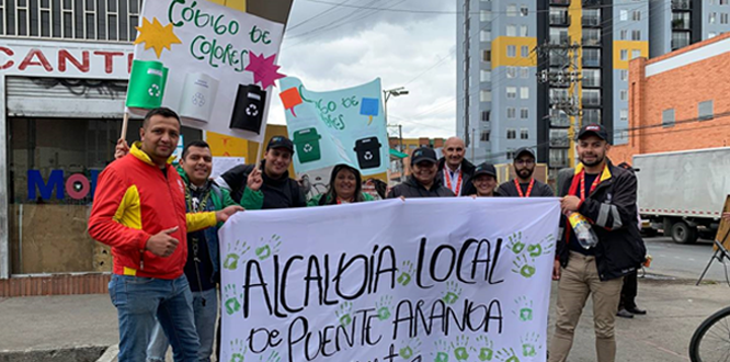 Sensibilización sobre buenas practicas y reducción de afectaciones al ambiente en Puente Aranda