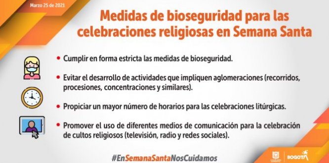 Medidas semana santa