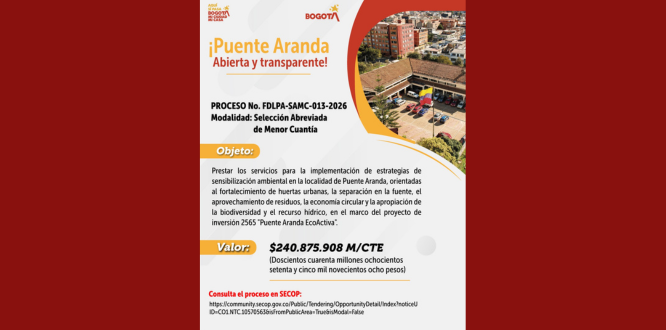 Proceso No. FDLPA-SAMC-013-2026 Modalidad: Selección Abreviada de Menor Cuantía