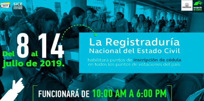 Inscriba su cédula y ¡vote!