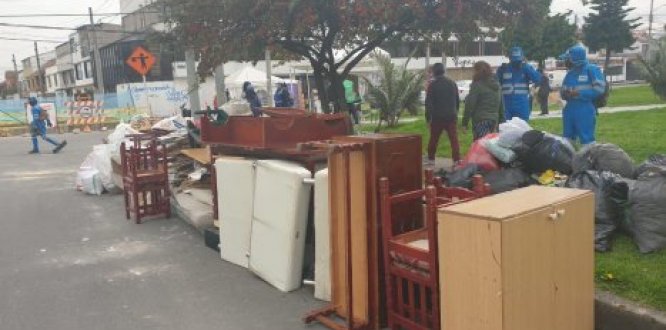 Punto de recolección de escombros