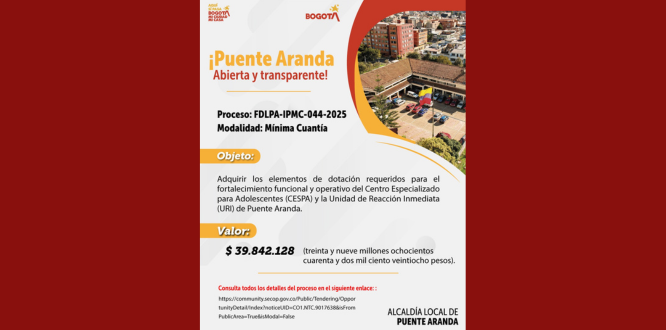 Proceso FDLPA-IPMC-044-2025 Modalidad: Mínima Cuantía