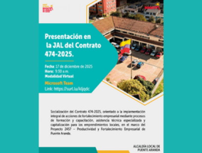 Presentación en la JAL del Contrato 474-2025.