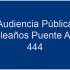 Audiencia Pública Cumpleaños Puente Aranda 444