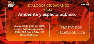 Ambiente y espacio público, temas centrales del próximo Diálogo Ciudadano en Puente Aranda