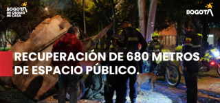 Operativo interinstitucional permitió recuperar 680 metros de espacio público y sensibilizar a comerciantes de 46 establecimientos para prevenir la extorsión.